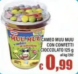 Top Supermercati Cameo Muu Muu con confetti cioccolato offerta