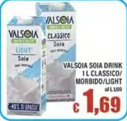 Top Supermercati Valsòia soia drink offerta