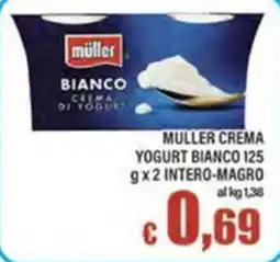Top Supermercati Muller crema yogurt bianco offerta