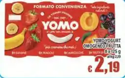 Top Supermercati Yomo yogurt omogeneo frutta offerta