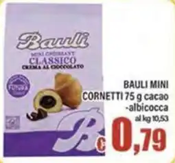 Top Supermercati Bauli mini cornetti cacao albicocca offerta