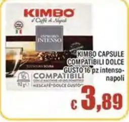 Top Supermercati Kimbo capsule compatibili dolce gusto intenso-napoli offerta