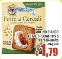 Top Supermercati Mulino Bianco Fette ai Cereali offerta
