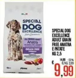 Supermercati EffePiù Special Dog Excellence adult grain free anatra e patate offerta