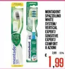 Supermercati EffePiù Mentadent spazzolino white offerta