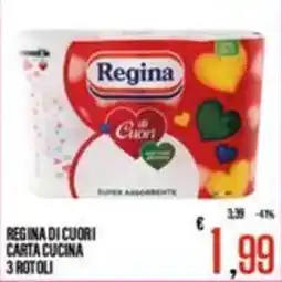 Supermercati EffePiù Regina carta cucina di cuori offerta