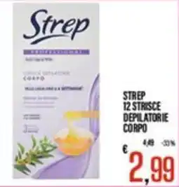 Supermercati EffePiù Strep strisce depilatorie corpo offerta