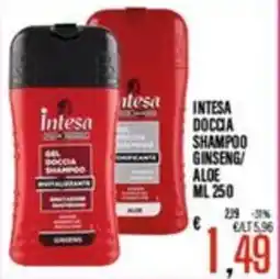 Supermercati EffePiù Intesa doccia shampoo ginseng/aloe offerta