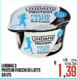 Supermercati EffePiù Lindahls Protein Fiocchi di Latte offerta