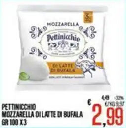 Supermercati EffePiù Pettinicchio Mozzarella di latte di bufala offerta