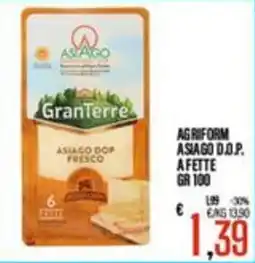 Supermercati EffePiù GranTerre Asiago D.O.P. a fette offerta