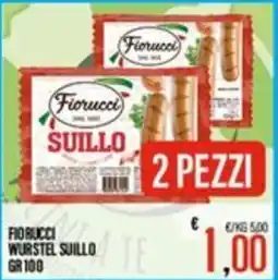 Supermercati EffePiù Fiorucci Wurstel Suillo offerta