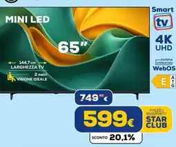 Euronics Tufano TV Mini LED 65" offerta