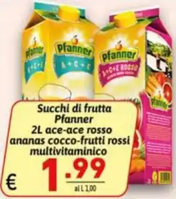 Ipercarni Succhi di frutta Pfanner offerta