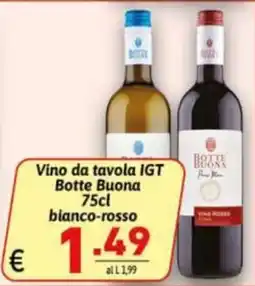 Ipercarni Vino da tavola IGT Botte Buona offerta
