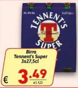 Ipercarni Birra Tennent's Super offerta