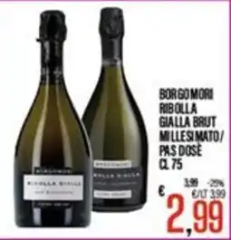 Supermercati EffePiù Borgomori Ribolla Gialla Brut offerta