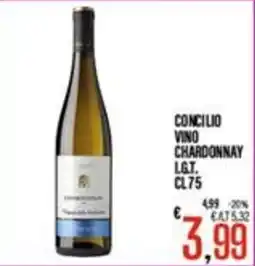 Supermercati EffePiù Concilio vino chardonnay lgt offerta