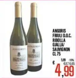 Supermercati EffePiù Angoris Ribolla Gialla/ Sauvignon offerta