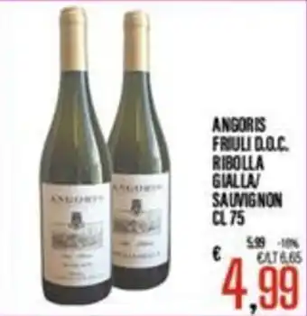 Supermercati EffePiù Angoris Ribolla Gialla/ Sauvignon offerta