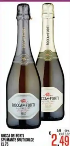 Supermercati EffePiù Rocca dei Forti Spumante Brut/Dolce offerta