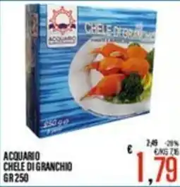 Supermercati EffePiù Acquario chele di granchio offerta