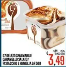 Supermercati EffePiù G7 gelato spalmabile offerta