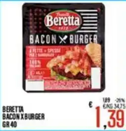 Supermercati EffePiù Beretta Bacon x Burger offerta