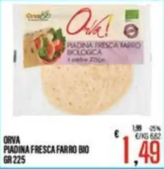 Supermercati EffePiù Orva piadina fresca farro bio offerta