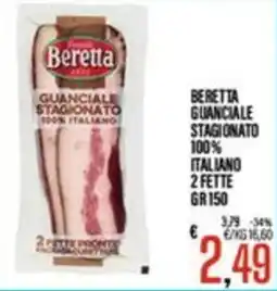 Supermercati EffePiù Beretta guanciale stagionato offerta