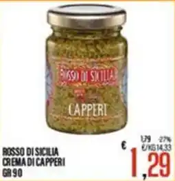 Supermercati EffePiù Rosso di Sicilia crema di capperi offerta