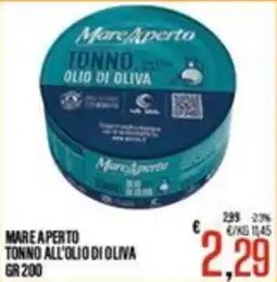 Supermercati EffePiù Mare Aperto tonno all'olio di oliva offerta