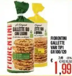 Supermercati EffePiù Fiorentini gallette bio offerta