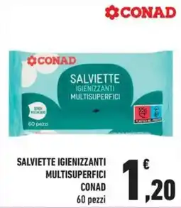 Conad City Salviette igienizzanti multisuperfici Conad offerta