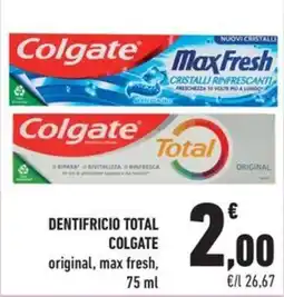 Conad City Dentifricio Total Colgate offerta