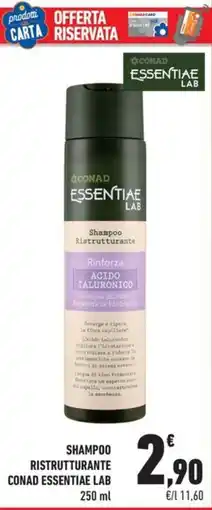 Conad City Shampoo Ristrutturante Conad Essentiae Lab offerta