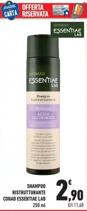 Shampoo Ristrutturante Conad Essentiae Lab