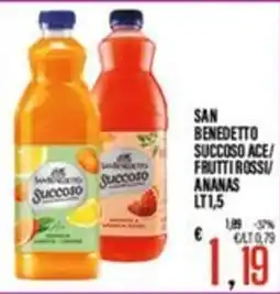 Supermercati EffePiù San Benedetto Succoso Ace/Frutti Rossi/Ananas offerta