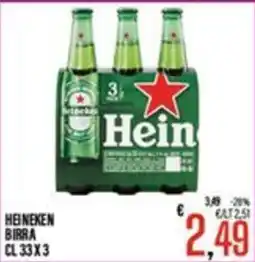 Supermercati EffePiù Heineken birra offerta