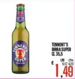 Supermercati EffePiù Tennent's birra super offerta