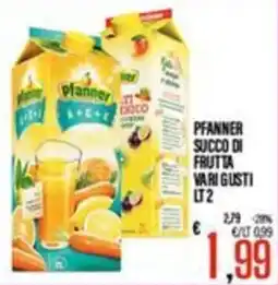 Supermercati EffePiù Pfanner succo di frutta vari gusti offerta