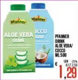 Supermercati EffePiù Pfanner drink aloe vera offerta