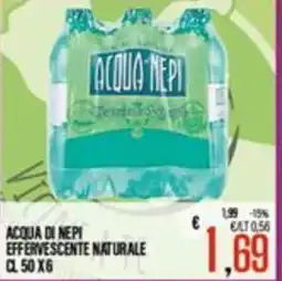 Supermercati EffePiù Acqua di Nepi effervescente naturale offerta