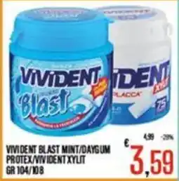 Supermercati EffePiù Vivident Blast Mint/Daygum offerta