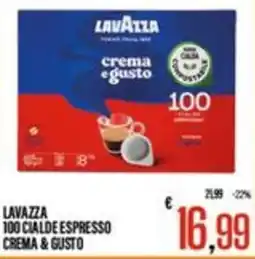 Supermercati EffePiù Lavazza 100 Cialde Espresso Crema & Gusto offerta
