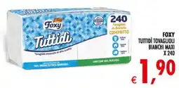 Deco Maxistore Foxy Tuttidi tovaglioli bianchi maxi offerta