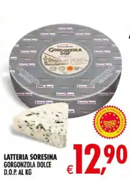 Deco Maxistore Latteria Sorensina Gorgonzola Dolce offerta