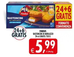 Deco Maxistore Findus bastoncini di merluzzo offerta