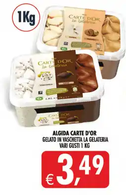 Deco Maxistore Algida Carte d'Or gelato in vaschetta la gelateria offerta