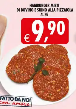 Deco Maxistore Hamburger misti di bovino e suino alla pizzaiola offerta